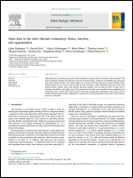 Open data in the solar thermal community: Status, barriers, and opportunities