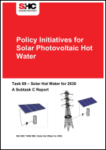 Policy Initiatives for Solar Photovoltaic Hot Water
